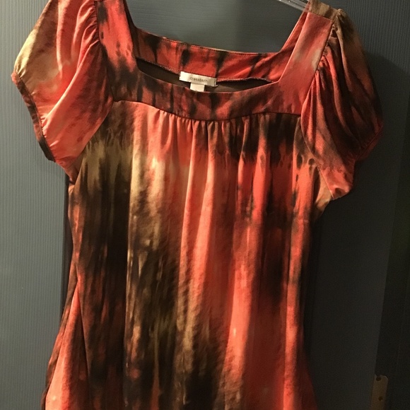 Red and Brown blouse - Picture 1 of 2